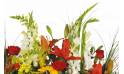 Fleurs en Deuil | zoom sur le haut de la Composition de fleurs de deuil "Santa Maria"