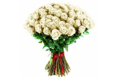 Fleurs en Deuil | image du Bouquet de Roses Blanches longues tiges