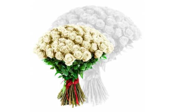 Bouquet roses blanches courtes tiges | Livraison fleurs deuil 7/7 3h -  Fleurs en deuil