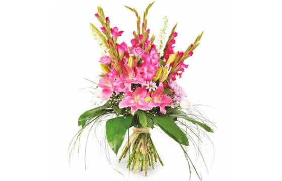 Fleurs en Deuil | Image du Bouquet deuil tons roses "Emotion" Fleurs en Deuil | Image du Bouquet deuil tons roses "Emotion"