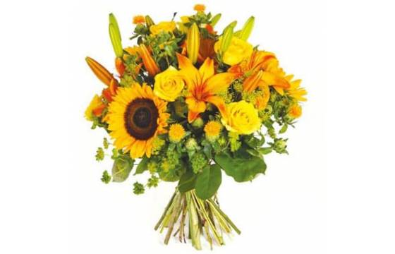 Fleurs en Deuil | Image du bouquet de deuil de fleurs jaunes "Soleil" Fleurs en Deuil | Image du bouquet de deuil de fleurs jaunes "Soleil"