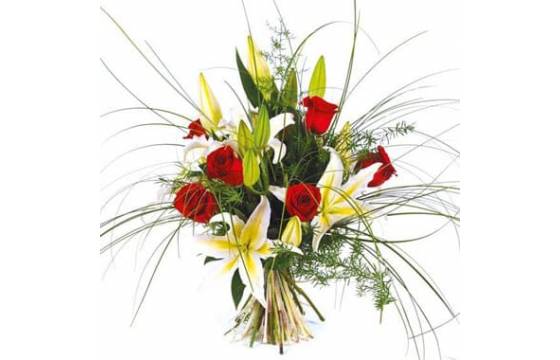 Fleurs en Deuil | Image du bouquet de fleurs multi couleur Duchesse Fleurs en Deuil | Image du bouquet de fleurs multi couleur Duchesse
