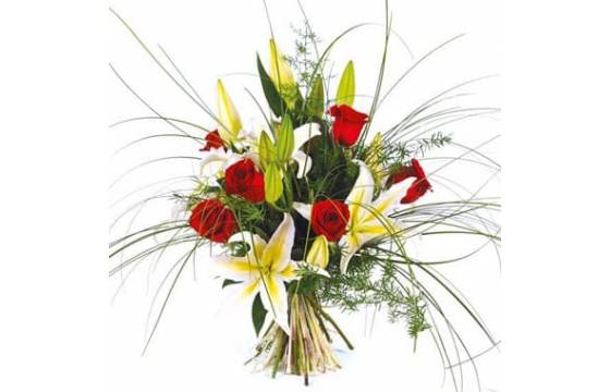 Fleurs en Deuil | Image du bouquet de fleurs multi couleur Duchesse