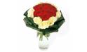 Fleurs en Deuil | Image du bouquet de roses rouges & roses blanches Complicité