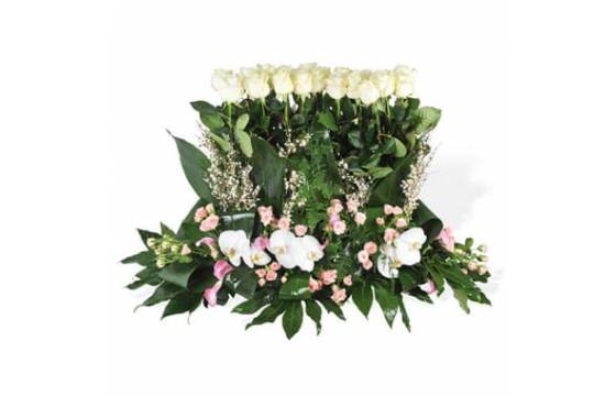 Fleurs en Deuil | image de la raquette de fleurs de deuil Angélus Fleurs en Deuil | image de la raquette de fleurs de deuil Angélus