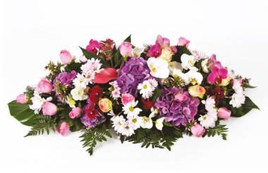 Fleurs en Deuil | image de la Raquette de fleurs de deuil "Memory"