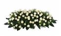 Fleurs en Deuil |image de la Raquette de roses blanches "L'Ange Gardien"