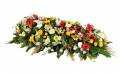 Fleurs en Deuil | image Raquettes fleurs colorées de deuil "Comète"