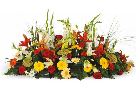 Fleurs en Deuil | image de la magnifique Composition de fleurs de deuil "Santa Maria"