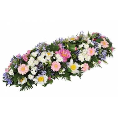 Fleurs en Deuil | image de la Raquette de deuil tricolore "L'Aurore"