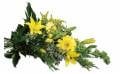 Fleurs en Deuil | image de la gerbe de fleurs tons jaunes du nom d'Hommage