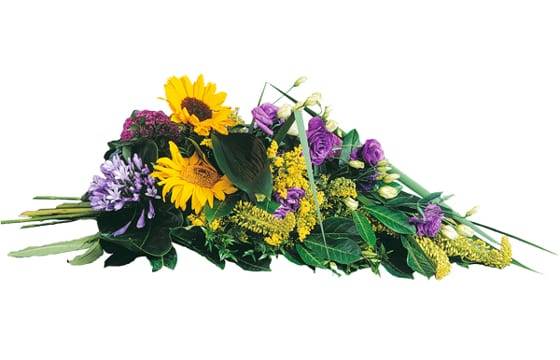 Fleur en Deuil | Gerbe à la main de deuil "Soleil Éternel" Fleur en Deuil | Gerbe à la main de deuil "Soleil Éternel"