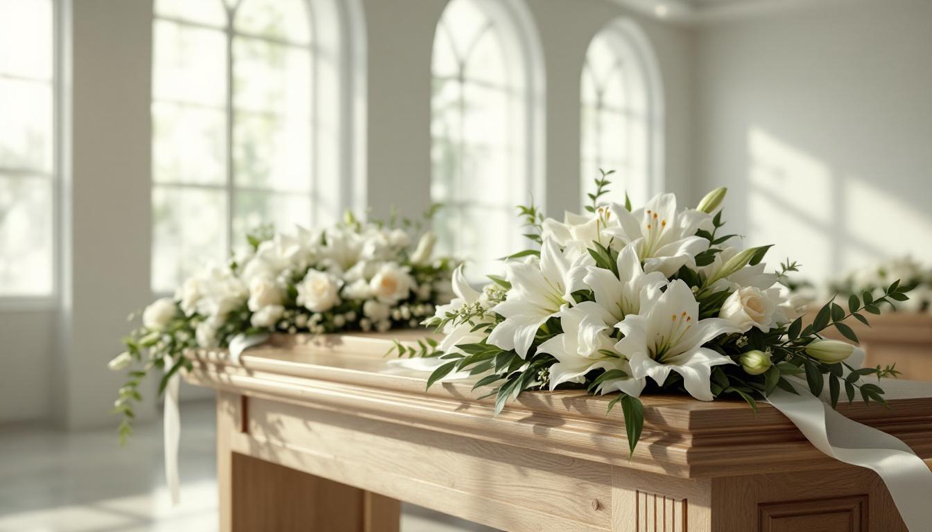 Compositions florales adaptées règles crématorium respectueuses