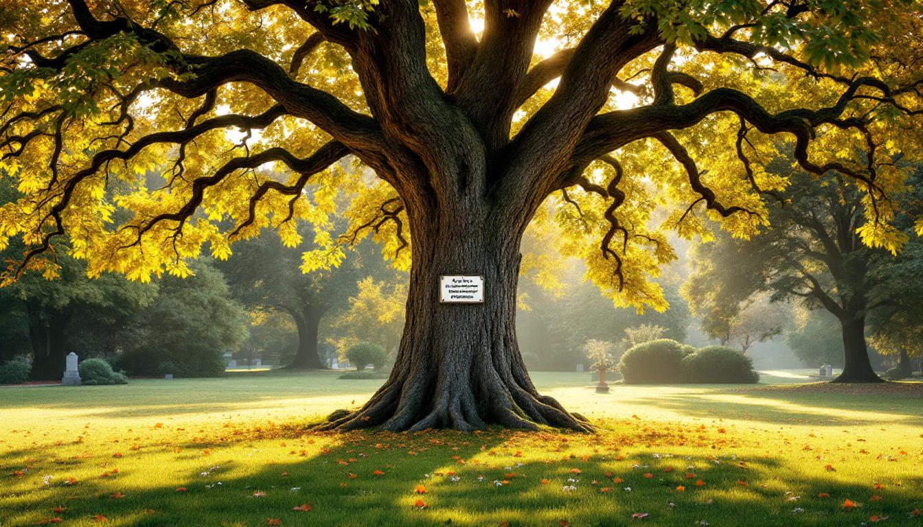 Arbre du souvenir honorer mémoire proche
