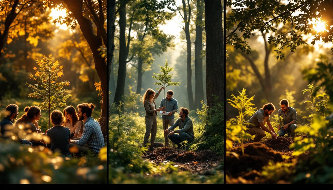 Différentes options plantation arbre hommage funéraire