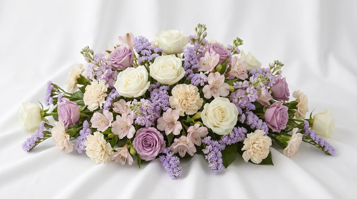 couleurs traditionnelles deuil blanc mauve pastel